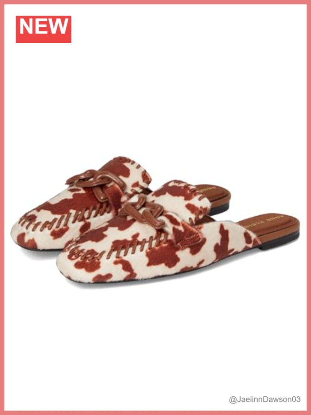 Anne Klein Alora Women's Casual PU Leather Mule Shoes with Cushioned Footbed